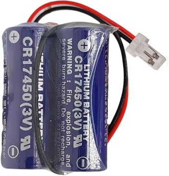 CR17450-2WK27/D80UB016170 3V 2600mAh Replacement PLC Industrial Control Battery Pack for Mazak 2CR17450-2WK27 Battery