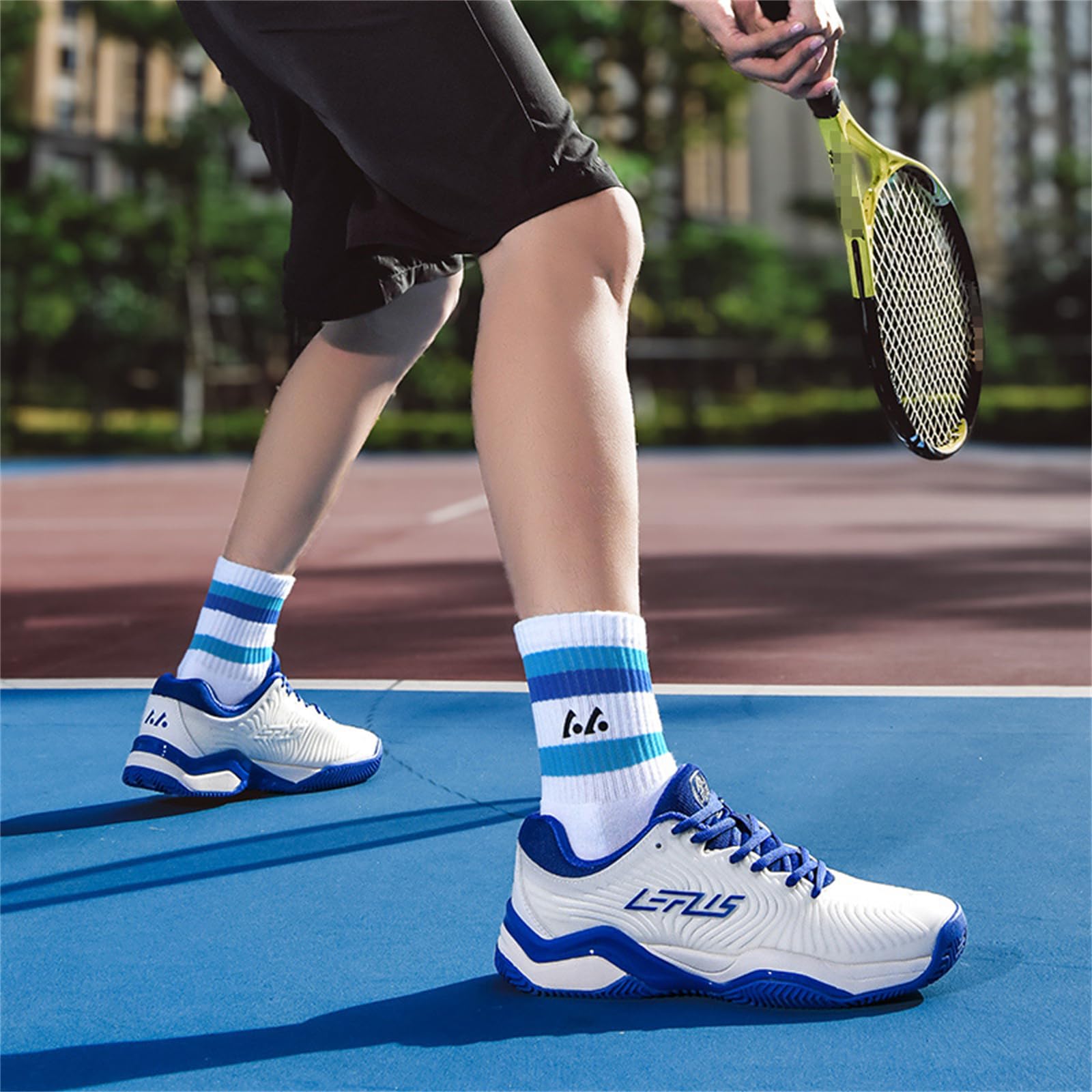 JiuQing Badminton buty męskie i damskie, do siatkówki, tenisa, antypoślizgowe, do użytku wewnątrz i na zewnątrz, buty treningowe