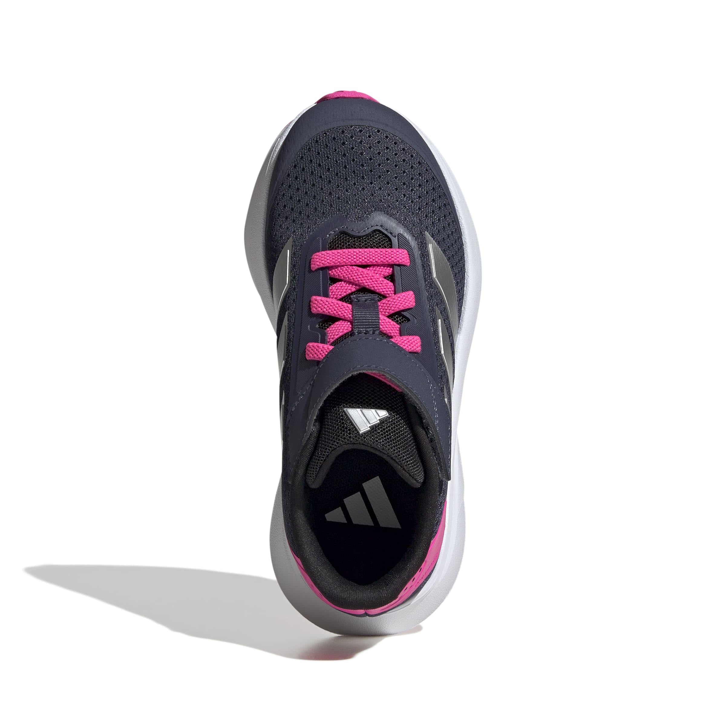 adidas Mixte Enfant Duramo SL2 Hook and Loop Shoes Kids, Shadow Navy/Silver met./Lucid Pink, 28 EU