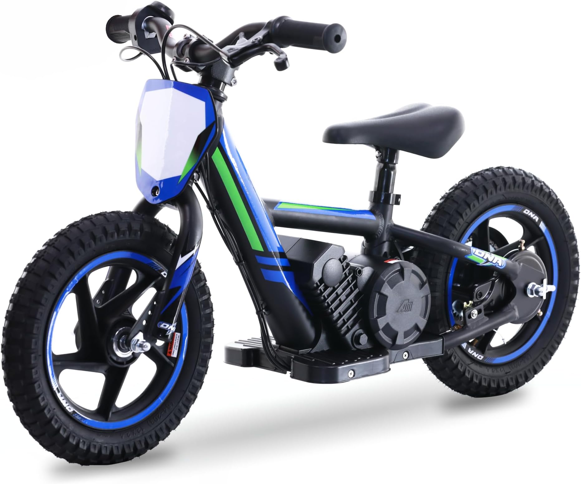Electric Dirt Bike for Kids Aged 3-6, 170W Racing Grade Electric Motorcycle, New Aluminum Frame with 2 Power Modes, 24V Detachable Battery, 12IN Knobby Tires
