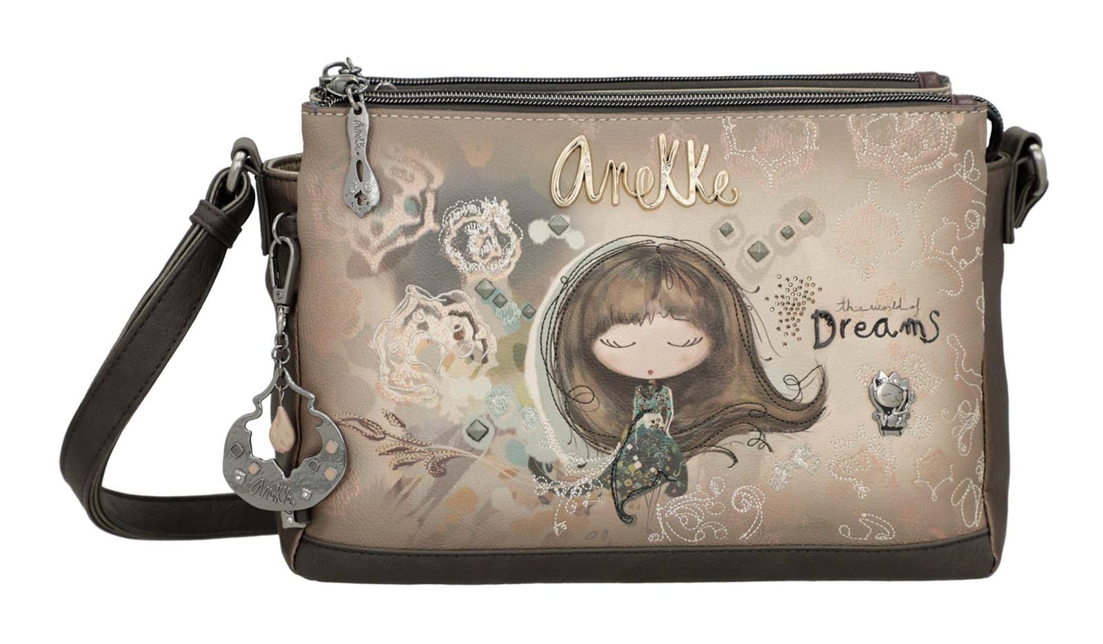 Anekke bolso bandolera Real 3 Compartment Crossbody Bag Multicolor