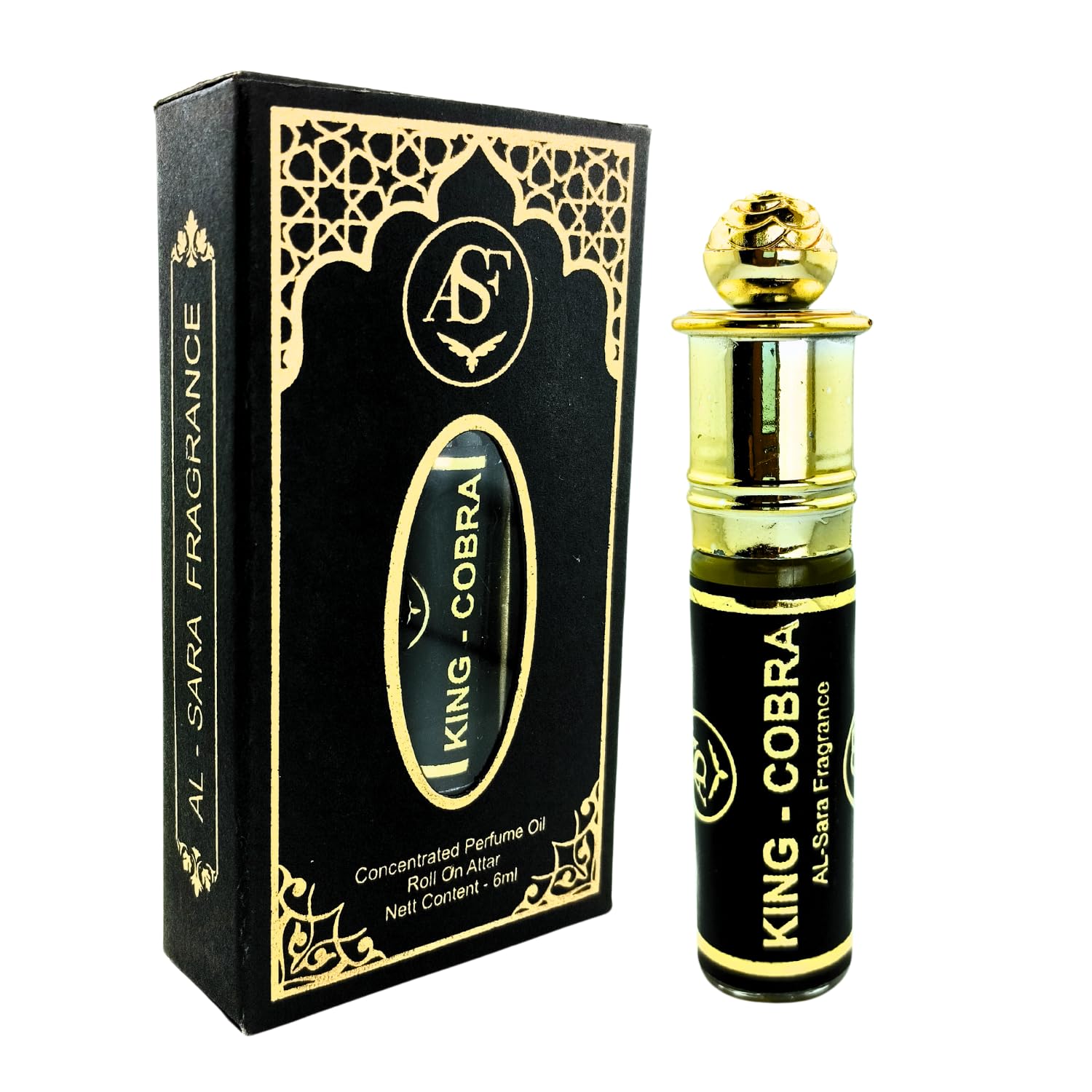 King kobra Attar, 6ml, Natural Ingredients, Cruelty Free, Long Lasting, Alcohol Free