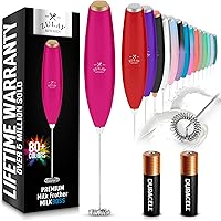 Vista 177 de Zulay Kitchen - Batidor eléctrico de mano para café, lattes, capuchinos, matcha y chocolate caliente, mezclador portátil para bebidas, accesorio