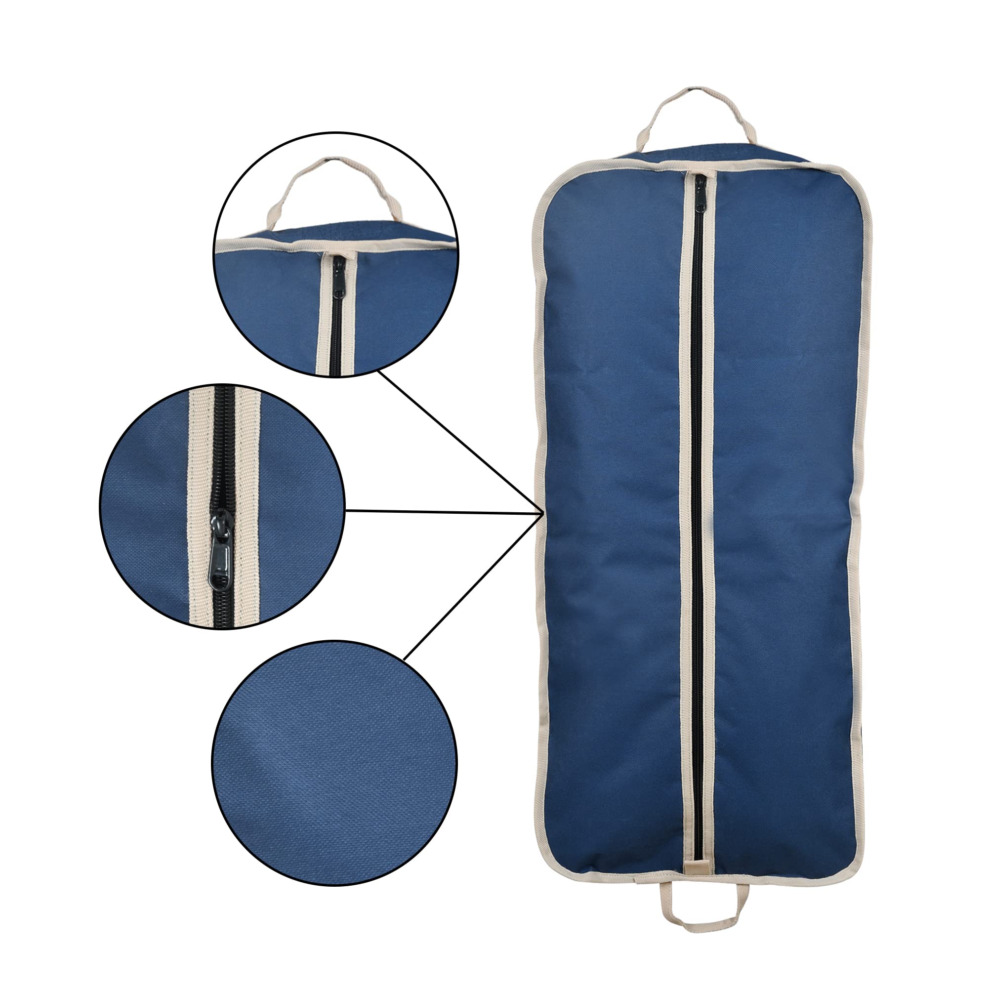 Bolsas de transporte con brida halter de 3 capas para tachuela de caballo (azul marino)