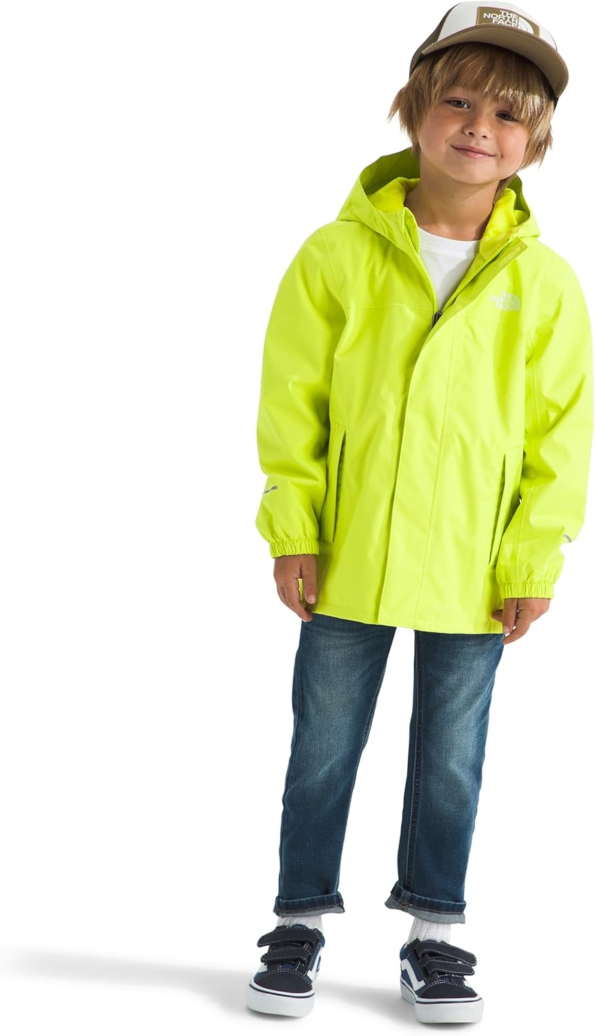 THE NORTH FACE Kids' Antora Rain Jacket | Waterproof, Breathable, 3-piece Hood, Secure Zip Hand Pocket