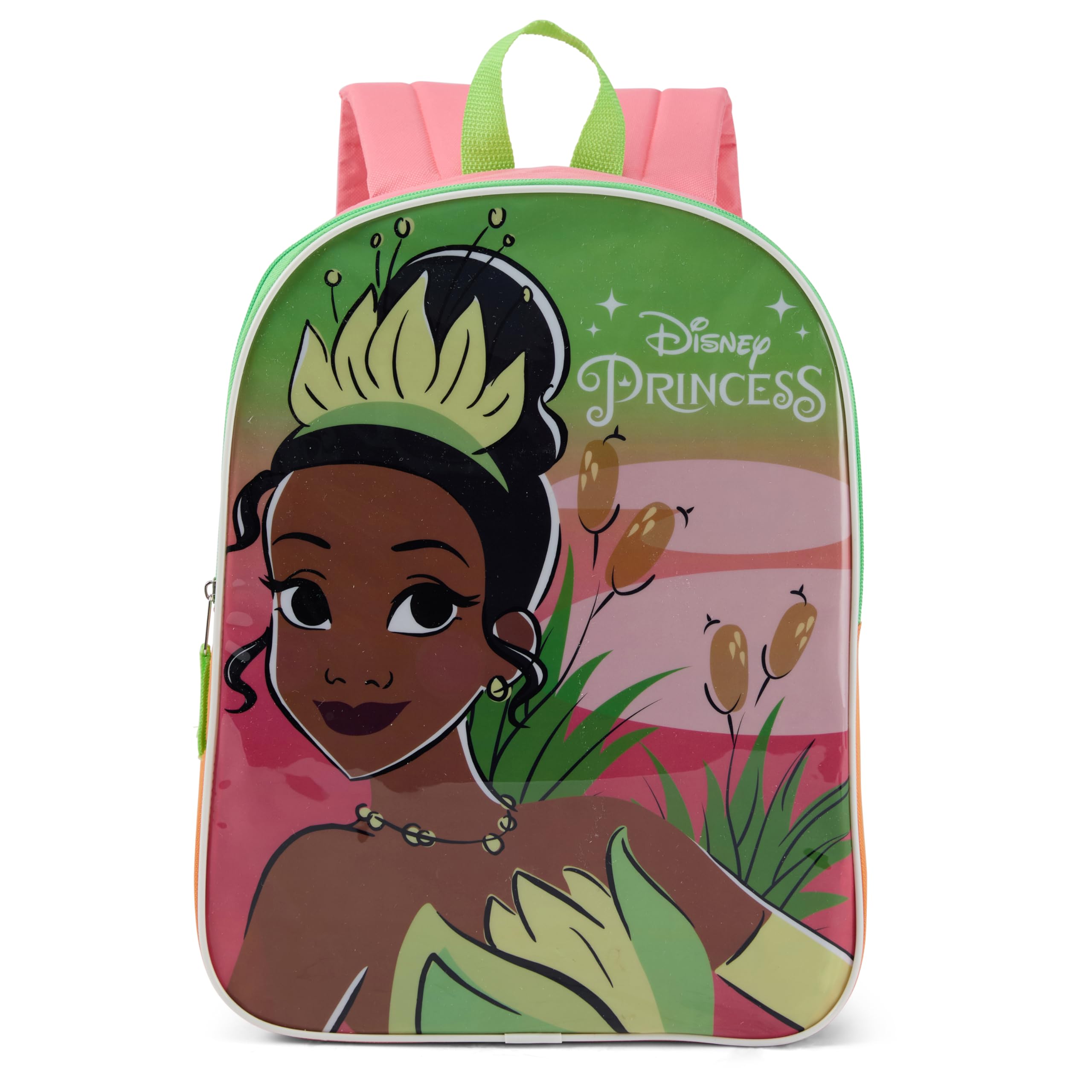 Disney Princess Tiana Backpack for Kids - Cute & Durable Kids Backpack for Girls with Padded Straps & Zip Compartment - Ideal Toddler Bookbag for