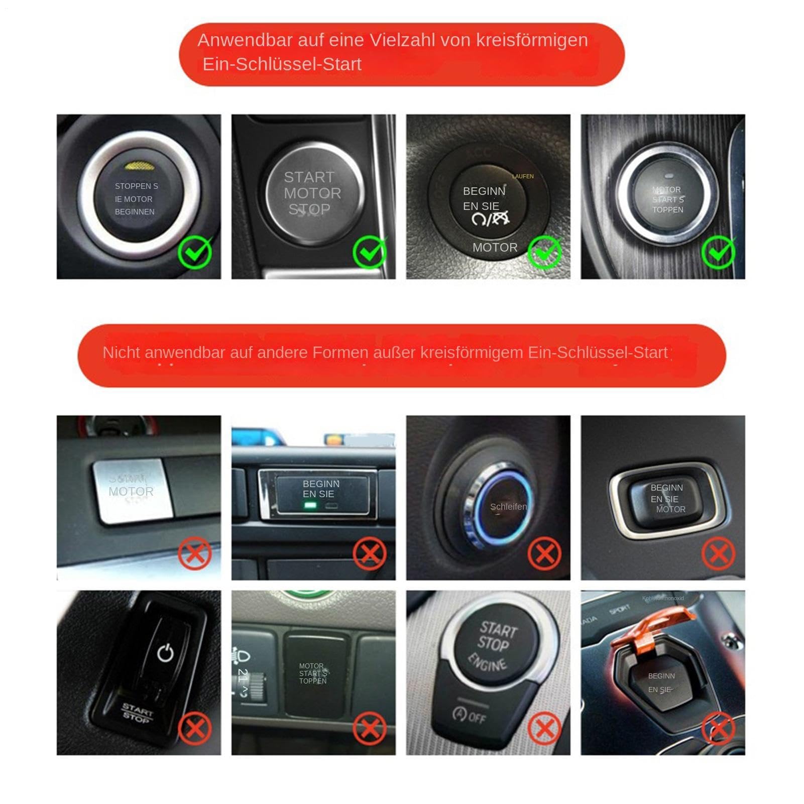 Automotive Start Button Joystick Accessory, Joystick Control with Sturdy Material Tool Car Modification Tool with Easy Use, Starter Tool for Women Men Adults