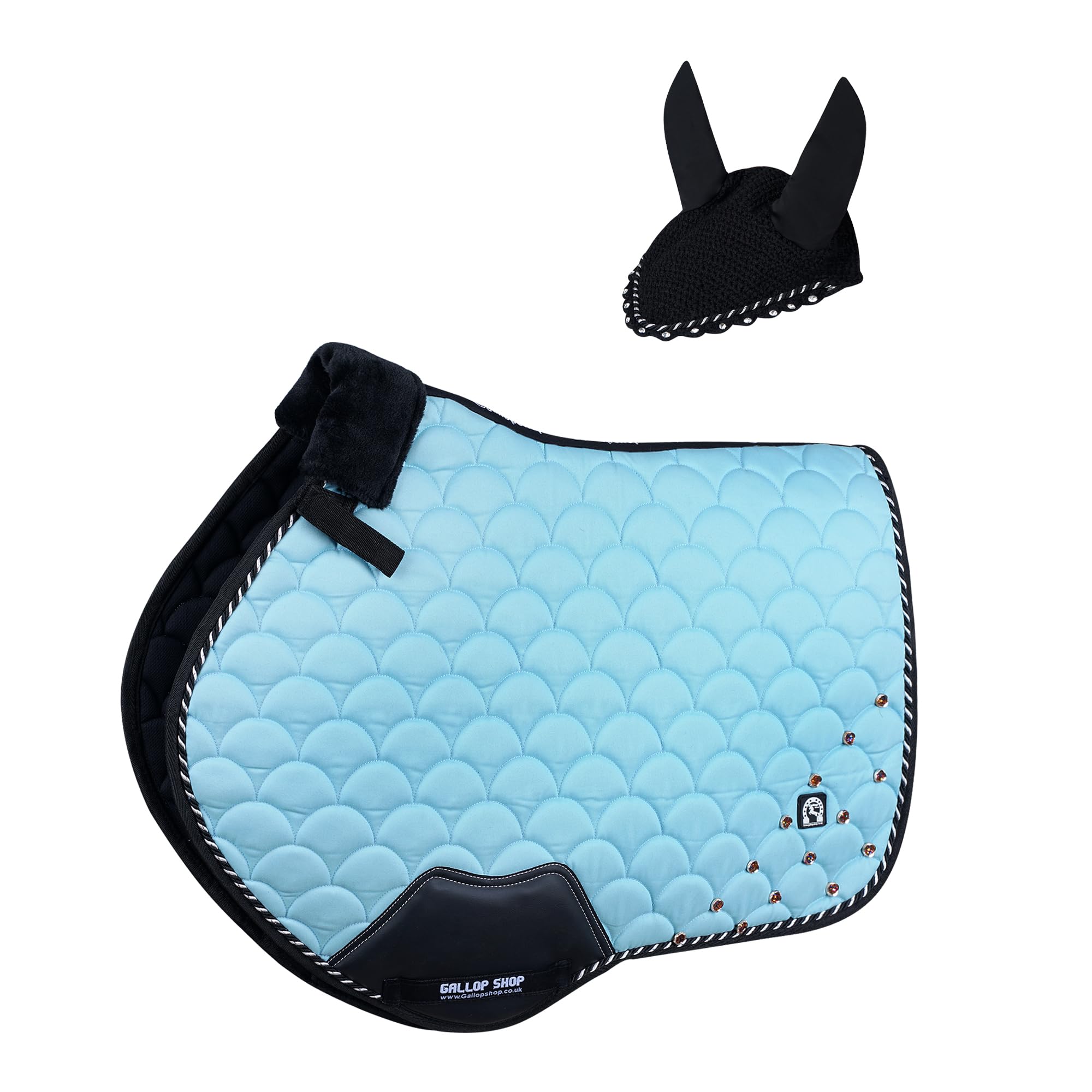 Close Contact Jewel Umbrella Style Saddle Pad / Horse Cloth (Light Mint, Full)