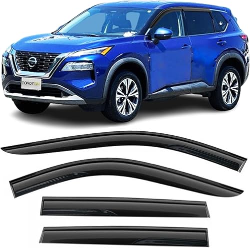 Miniatura 6 de Viseras de ventana, protectores de lluvia, deflectores de viento laterales para Ford 1997-2003 F150 1997-1999 F250 Light Duty SuperExtended Cab,