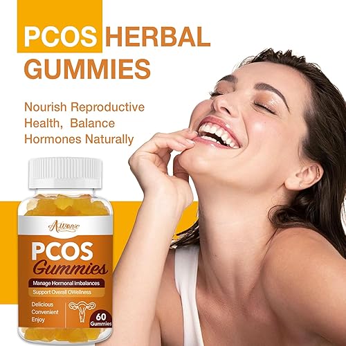 Miniatura 2 de Gomitas PCOS para el equilibrio hormonal, vitaminas para mujeres fertilidad y apoyo a la concepción ovárica, gomitas con multivitamínico,