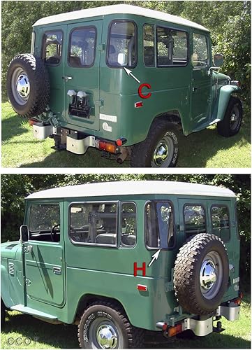 Land Cruiser FJ40Hardtop esquina ventana de vidrio sello de goma 77184después de mercado