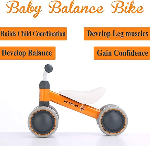 Miniatura 3 de BEKILOLE Juguetes de bicicleta de equilibrio para niños y niñas de 1 año - Entrena a tu bebé de pie a correr  Ideal para primera bicicleta y regalo