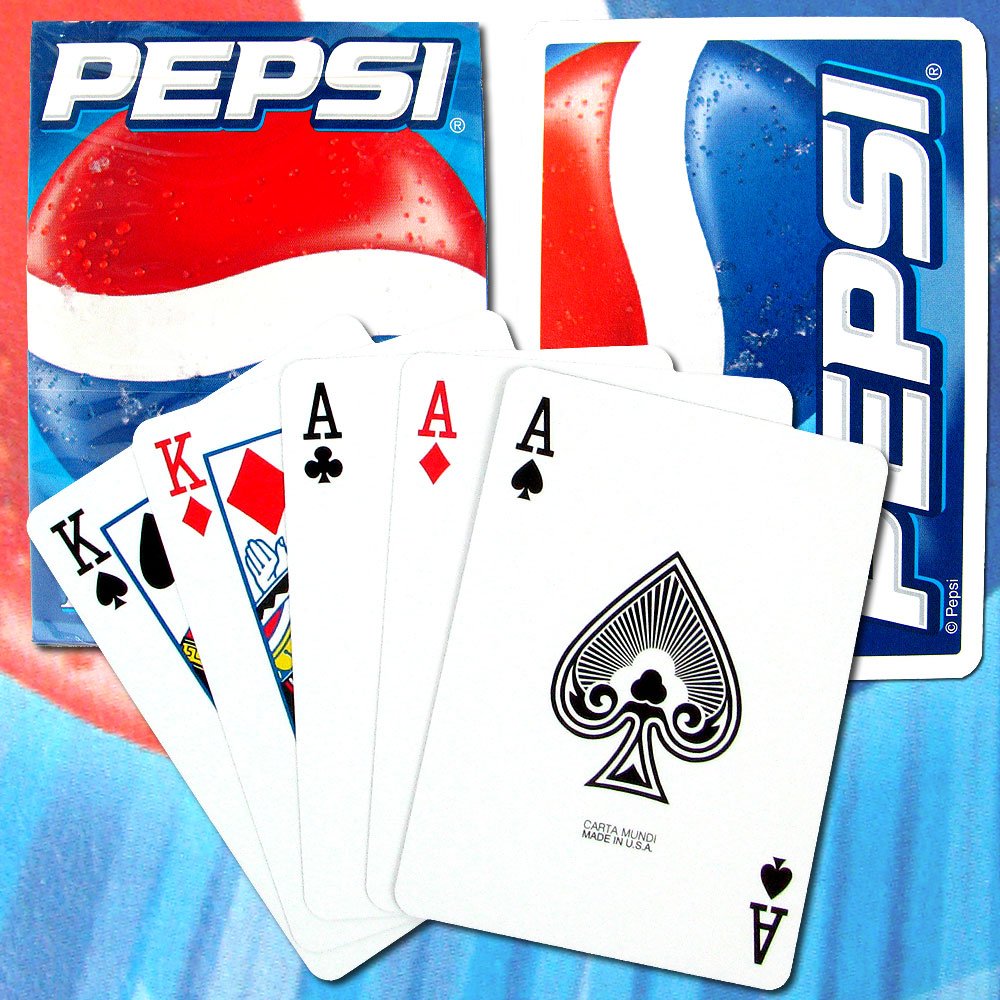 Pepsi ビンテージトレーディングカードセット Pepsi Poker Size Playing Cards, Single Deck : Amazon.sg: Toys