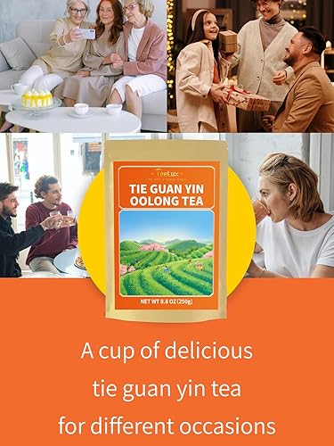 Vista 77 de TeeLux Té Oolong de ginseng, té Oolong de primera calidad, té de alta montaña Ren Shen, té natural de ginseng, aroma tostado y miel