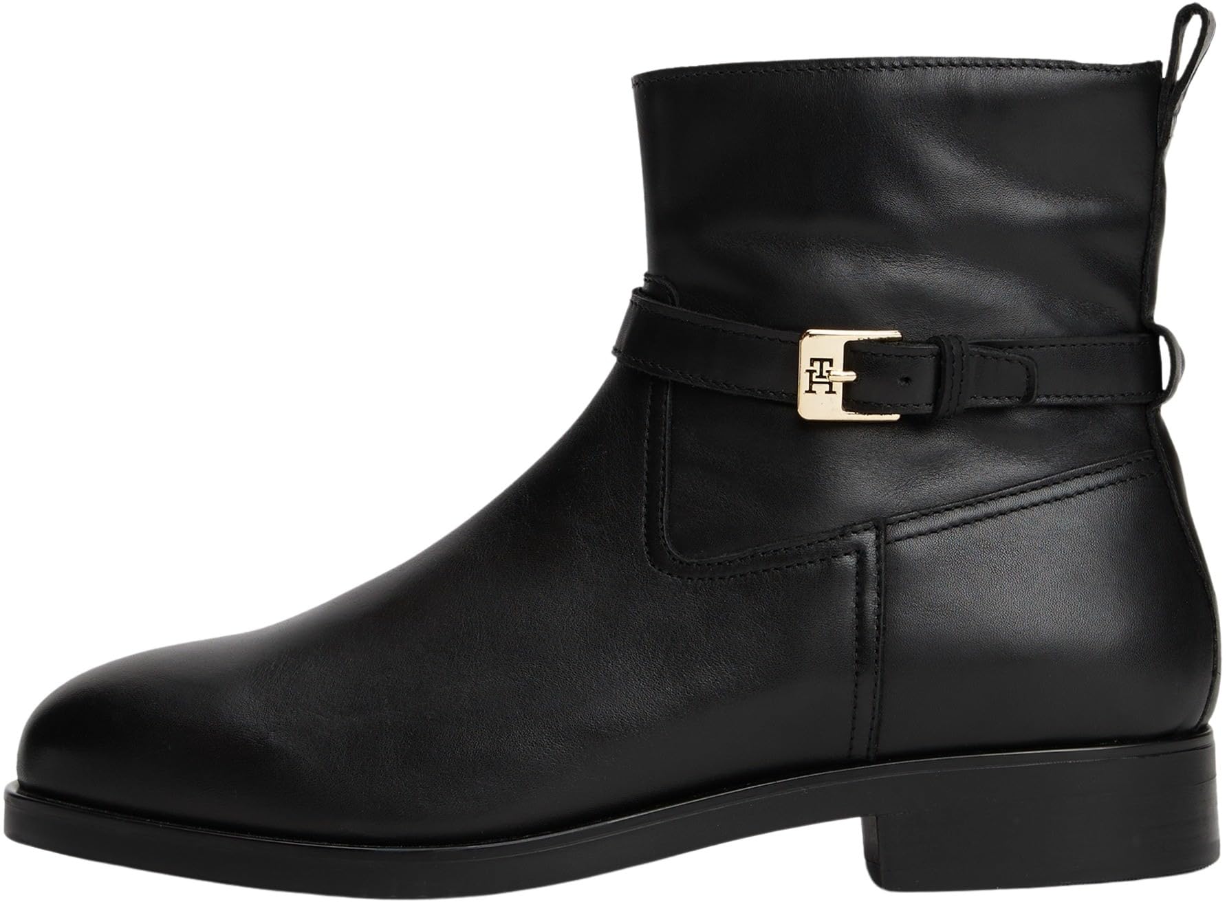Tommy Hilfiger Damen Th Buckle Riding Leather Bootie Fw0fw08781Stiefeletten