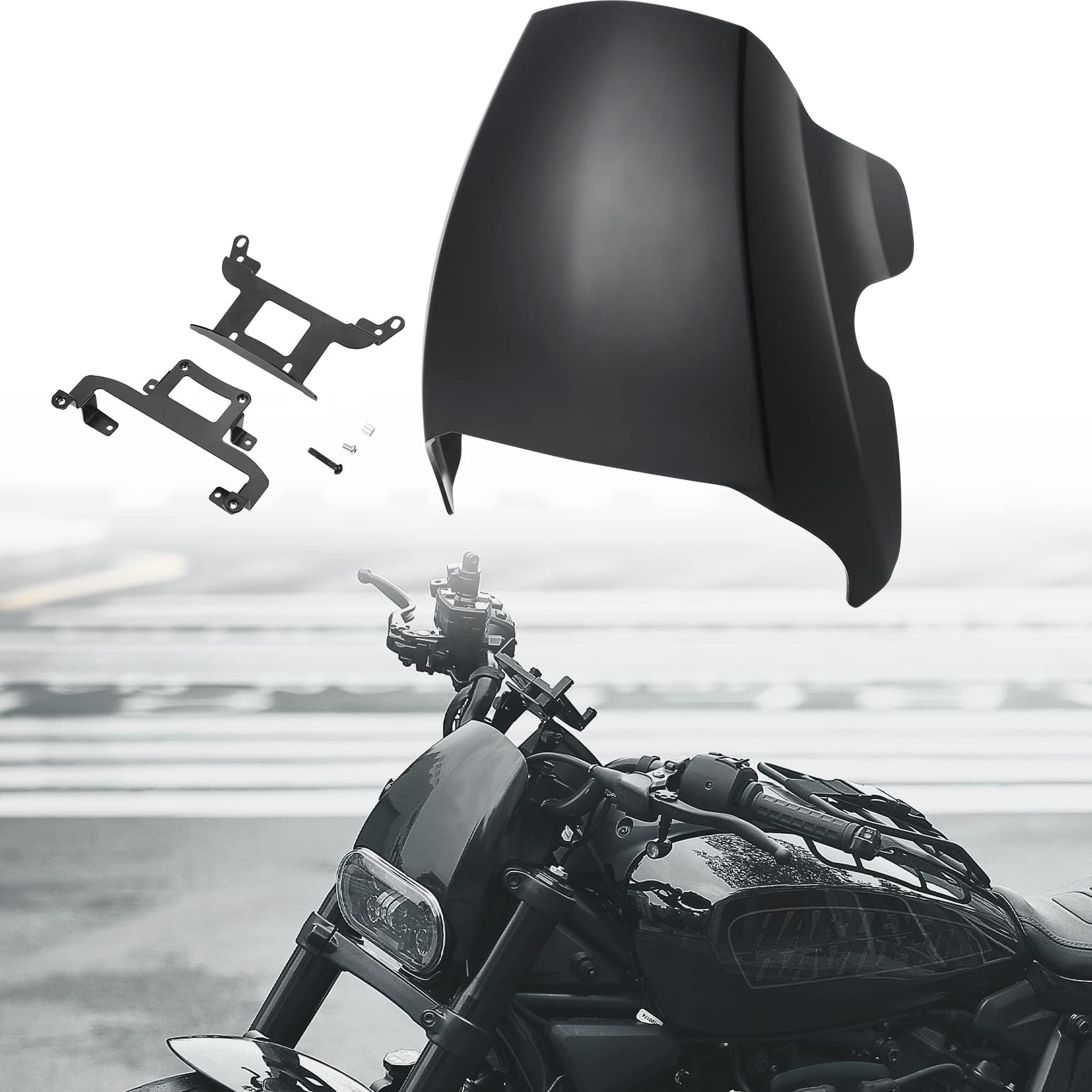 KEMIMOTO Motorcycle Fairing Kit, Plastic Headlight Fairing Compatible with Sportster S Fairing, SS1250 Sportster S 1250 RH1250 2021-2023 Sportster S Accessories