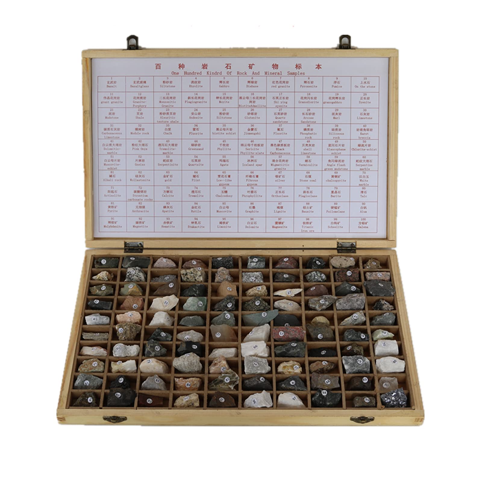 Buy 100pcs Metamorphic Rock Specimen Rocks and Minerals Collection