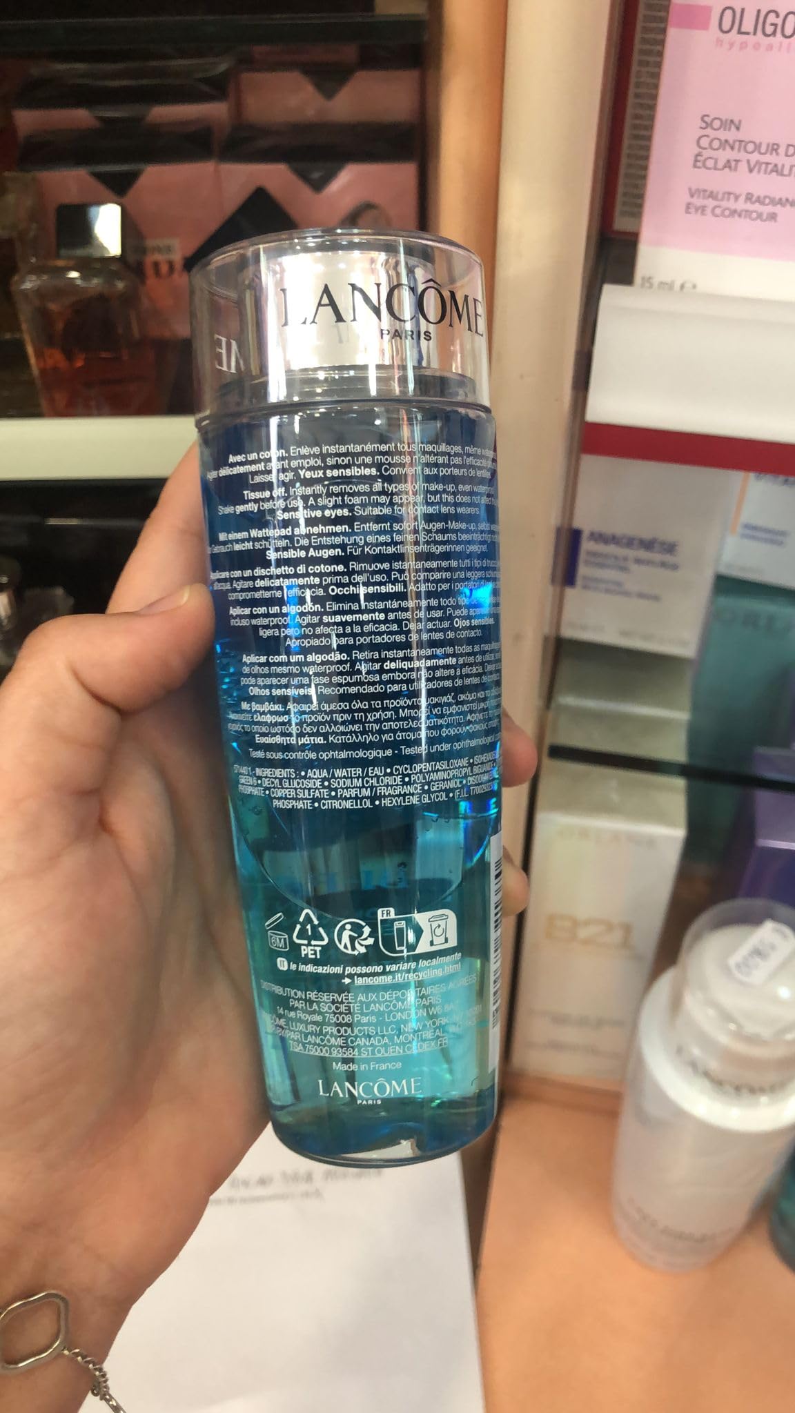 Lancome Bi-Facil, 200 ml - Lozione struccante occhi per tutti i tipi di pelle, anche quelle sensibili