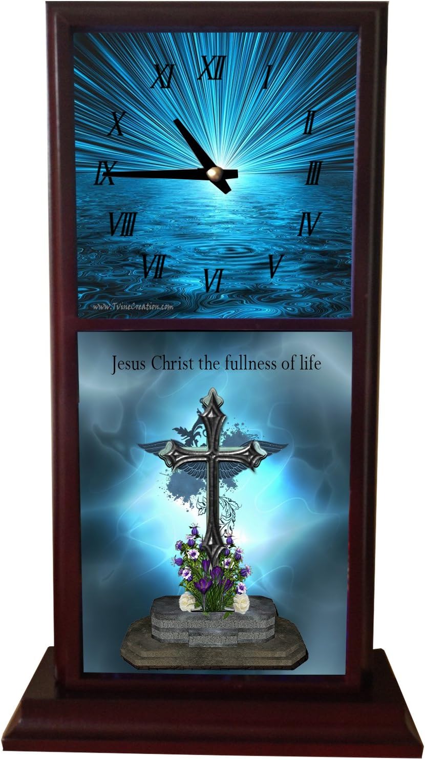 Jesus Christ The Fullness of Life Mantle Clock