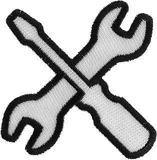 Wrench and Screwdriver Iron on Patch - 3x3 inch