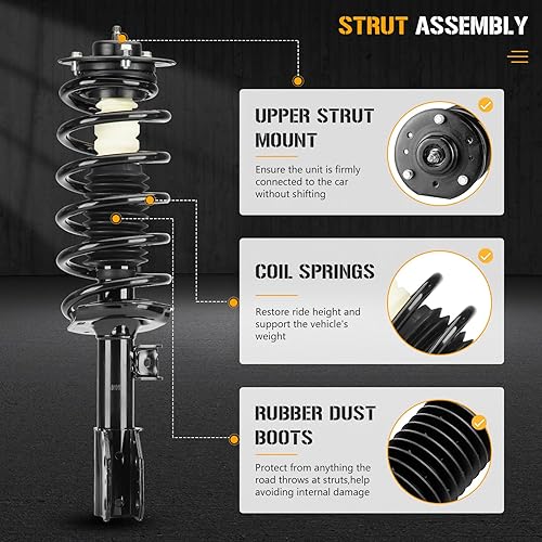 Miniatura 3 de Juego de amortiguadores de amortiguadores para Pontiac Torren 2006, Chevrolet Equinox 2005-2006