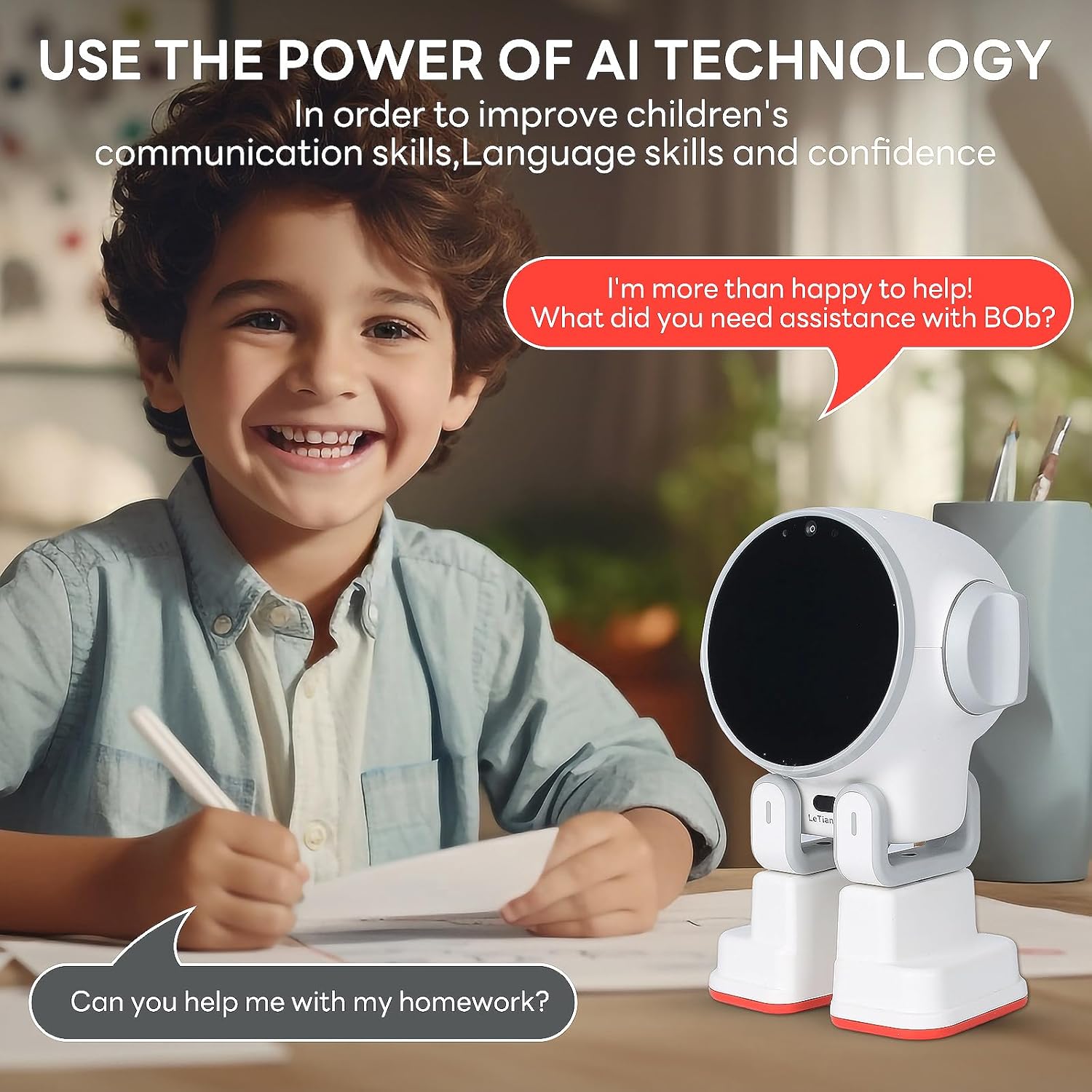 Desktop AI Robot Multilingual AI Personal Assistant