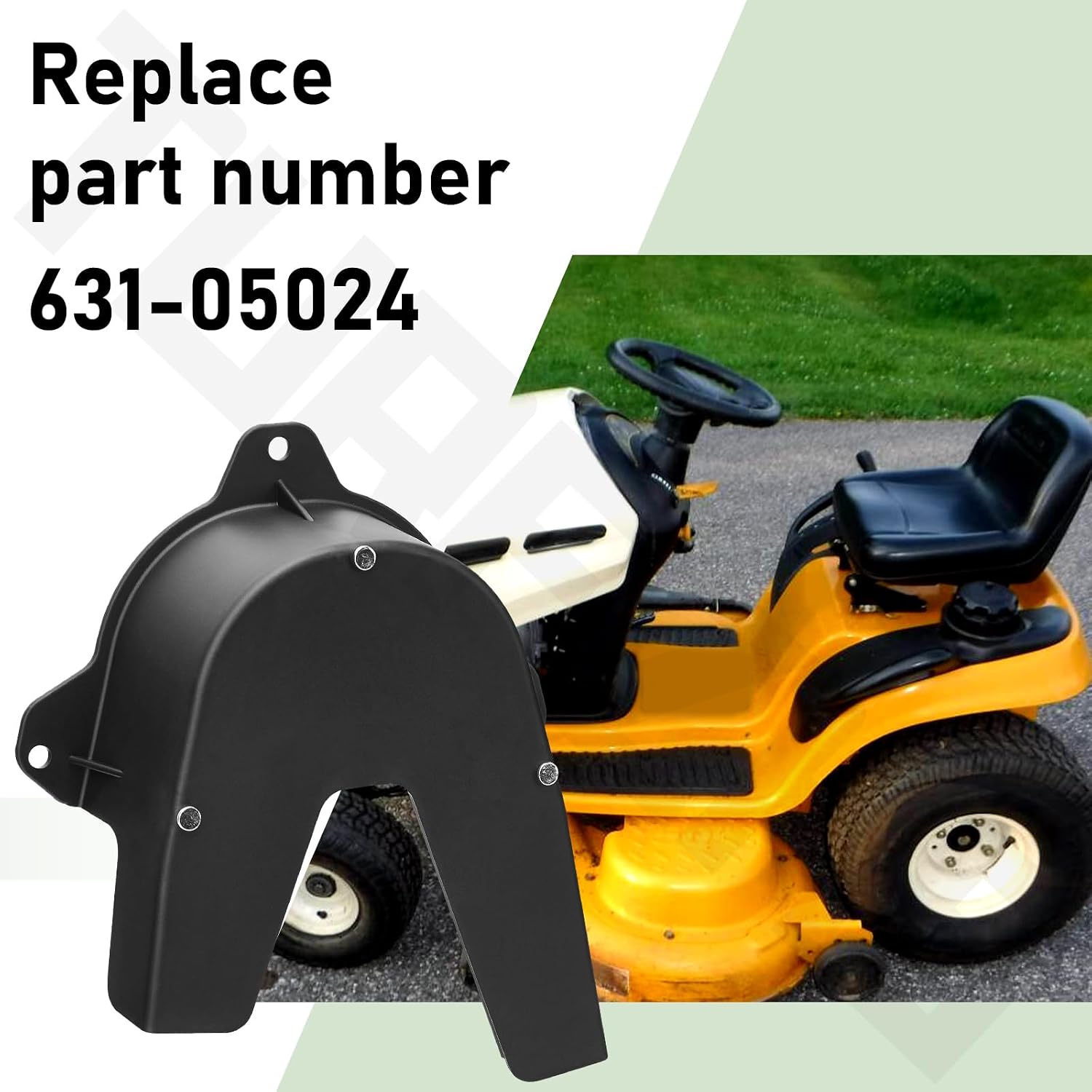 631-05024 Deck Belt Cover Assembly for Cub-Cadet Mini Hydro Rider H CC30 CC30H, Also Fits Craftsman R110 Lawn Mower