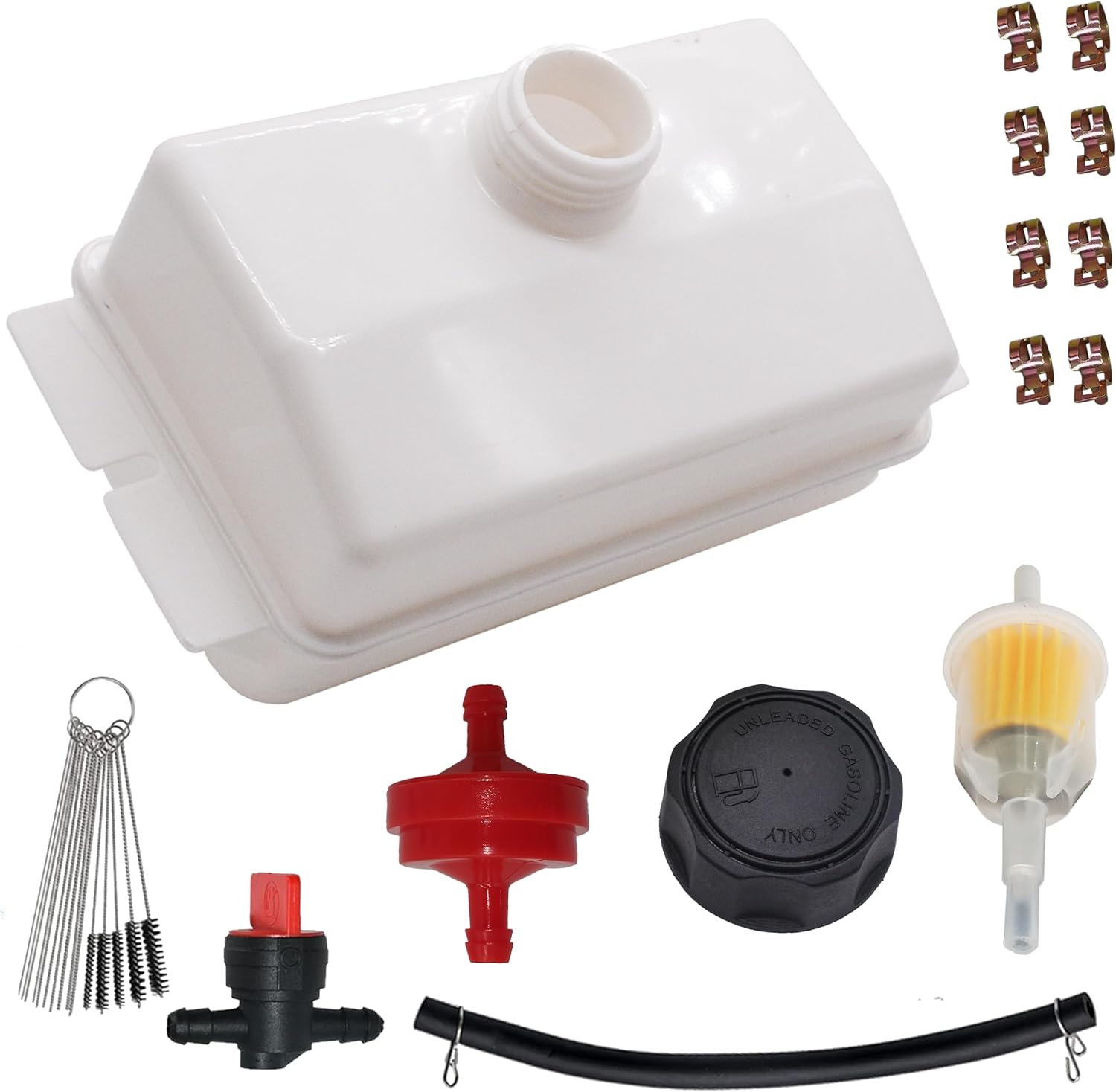 Fuel Tank With Cap Fit for Craftsman 184900 105738X 109202X 532184900 532109202，Replace for Husqvarna Poulan Pro Roper Sears