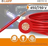 5 m Lapp 4520046 H07V-K 16.0 mm² Red I Wiring Cable I Flexible Flexible PVC Single Core I Stranded 16 mm2 I Wiring - 2