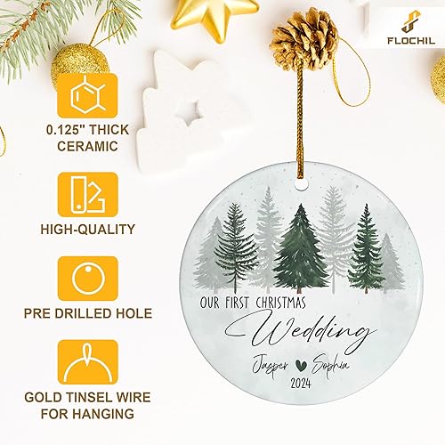 Miniatura 101 de FLOCHIL Adorno familiar personalizado para árbol de Navidad, adorno de Navidad familiar personalizado con foto de nombre, familia de 3, 4, 5 adornos