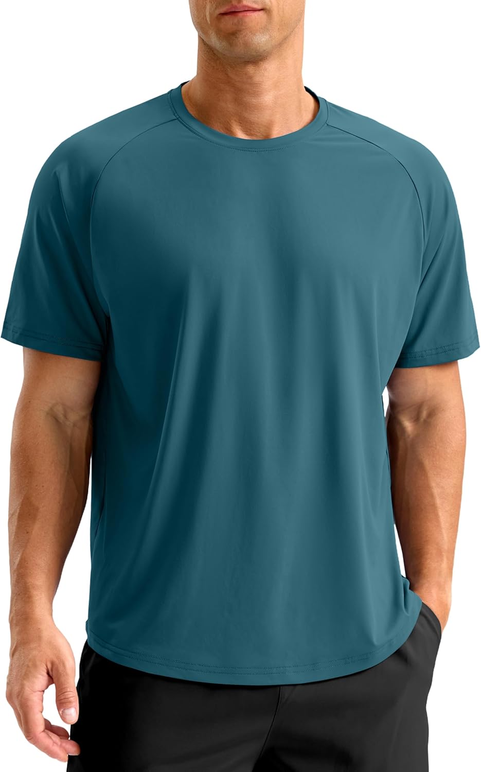 Soothfeel Mens Workout Shirts Quick Dry Athletic Running T-Shirts Short Sleeve Cooling Moisture Wicking Gym Active Tee Tops