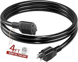 Skrizcable Black 4ft extension cord image