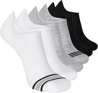 Skechers Men's Slip-ins 6-pack Performance No Show Socks, Lightweight & Breathable, Comfort-fit