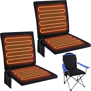 Thyle Portable Heated Seat Cushion for Bleachers - Foldable Stadium Chair Pad, 3 Heat Levels, Waterproof, USB Powered