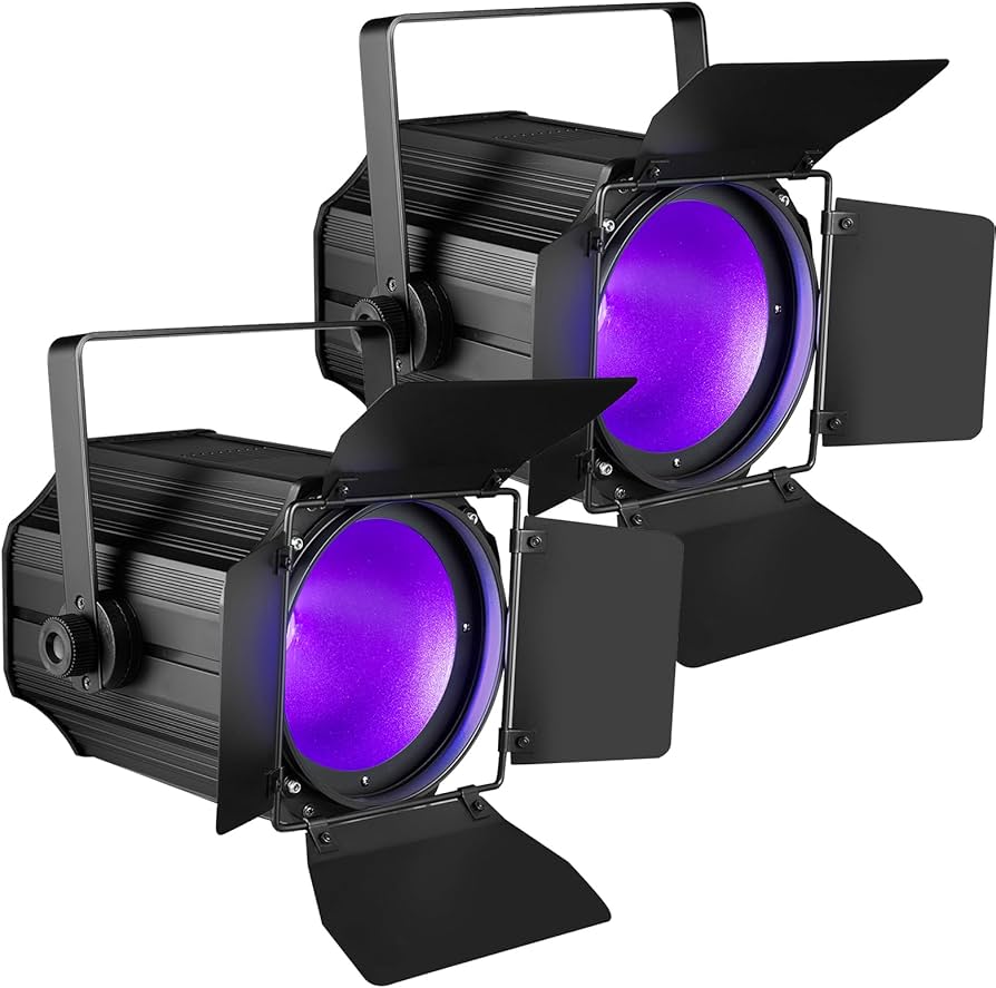 200W COB LED 舞台照明 DMX制御　x 2台 Amazon.com: 200W LED Stage Light, COB Par Lights with Barn Doors