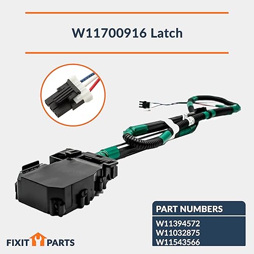 Miniatura 3 de Proveedor con sede en EE.UU. – El pestillo W11700916 reemplaza W11394572 W11032875 W11543566 y W11457841 Kit de pestillo de tapa de lavadora – NO