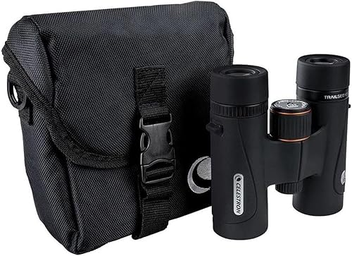 Miniatura 8 de Celestron 71401 TrailSeeker ED 8 x 32 prisma de techo binocular, lente multicapa de banda ancha completa, vidrio prisma BaK-4, negro