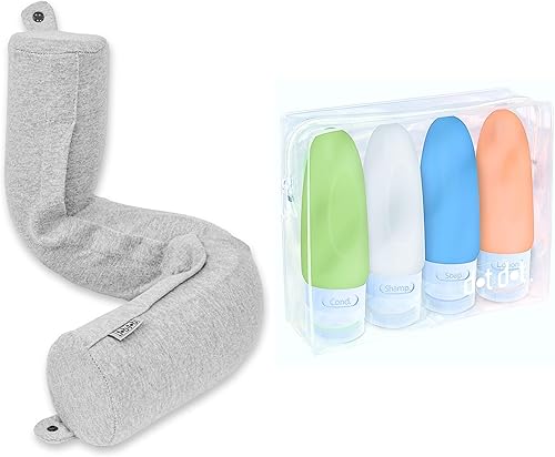 Almohada de cuello torcido + botellas a prueba de fugas