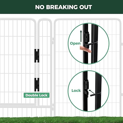 Miniatura 4 de FXW Corralito Instantáneo Sin Correa para Perros, Valla Portátil para Mascotas para Exteriores, Viajes en RV y Campamento, 40 pulgadas, 16 Paneles