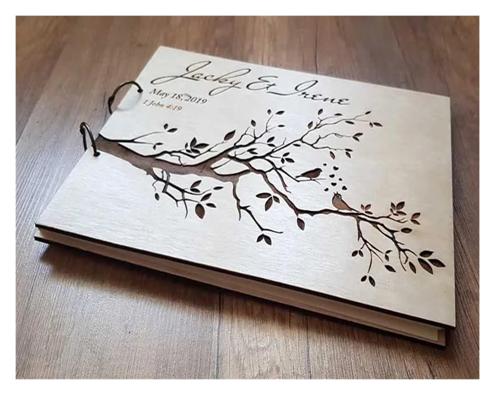Libro Firmas Boda Libro de visitas Boda rústica Madera