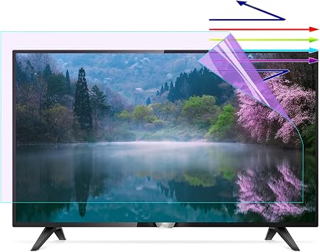 Anti Blue Light TV Screen Protector for 48-65 Inch, Indoor & Outdoor Matte Anti-Glare Filter Film, for LCD, LED, 4K OLED & QLED HDTV / 48in 1062x597mm