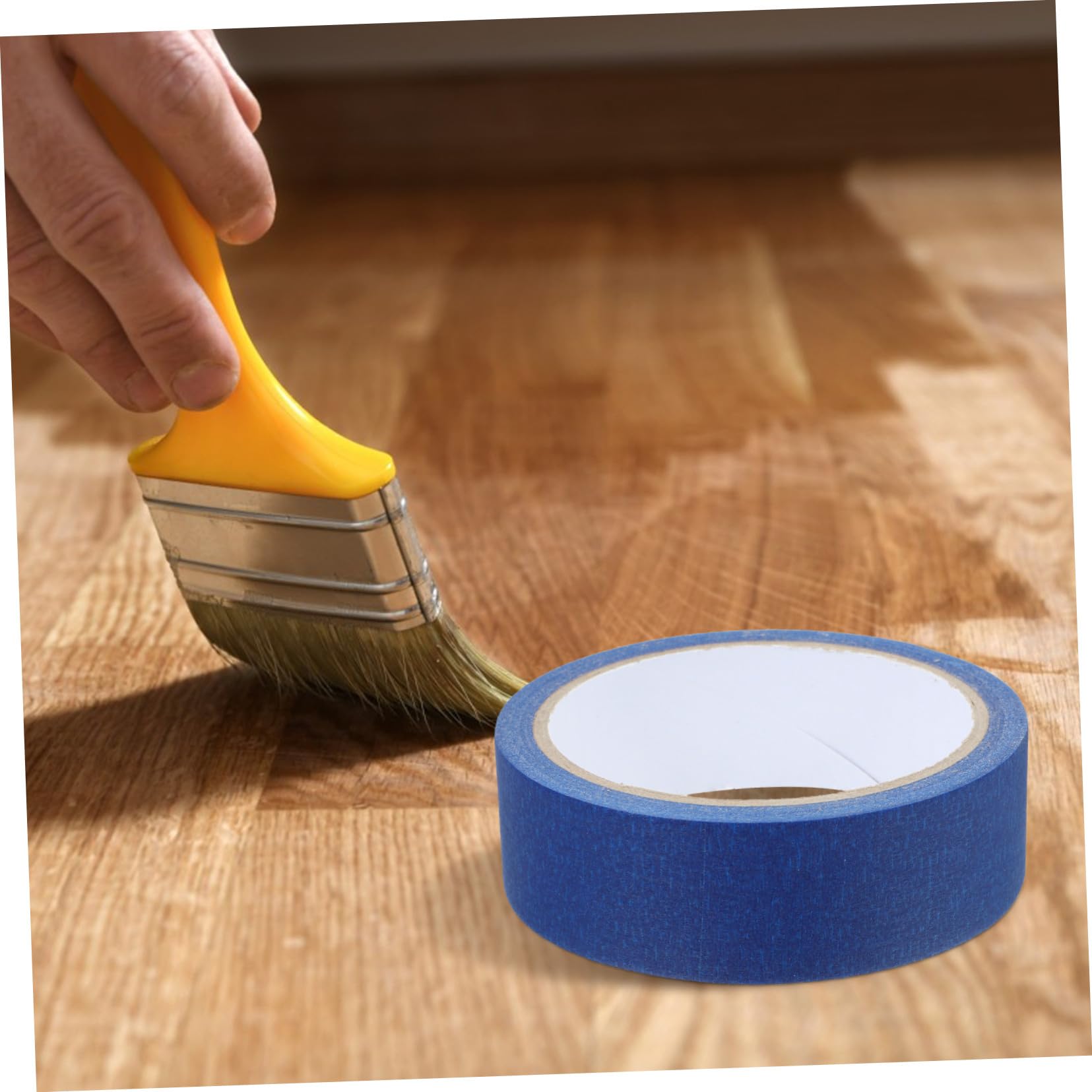 4 Rouleaux Ruban de Masquage Peinture Bleu Foncé Lot de Adhésif pour DIY Décoration Protection et Projets Artistiques