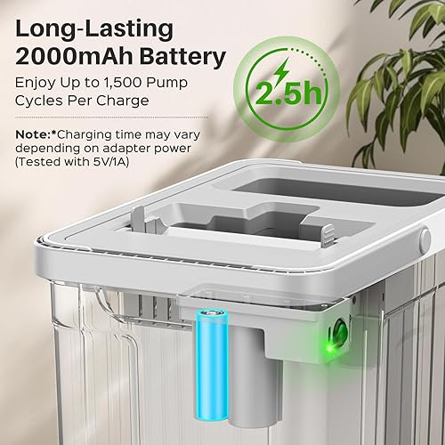 Miniatura 3 de Juego de trapeador y cubo con bomba automática, trapeador de piso de agua sucia y limpia separada de 3 zonas, sistema de trapeador plano y cubo con