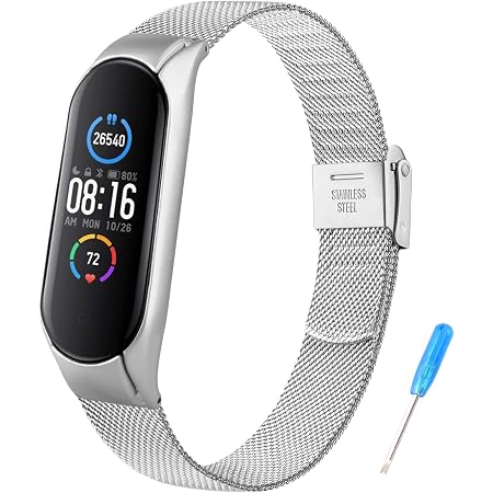 BDIG Cinturino per Amazfit Band 5 Cinturini Metallo in Acciaio Inossidabile  Bracciale di Ricambio Braccialetto da Polso Sostitutivo Wristband Cinturino  Amazfit Band 5 : Amazon.it: Elettronica