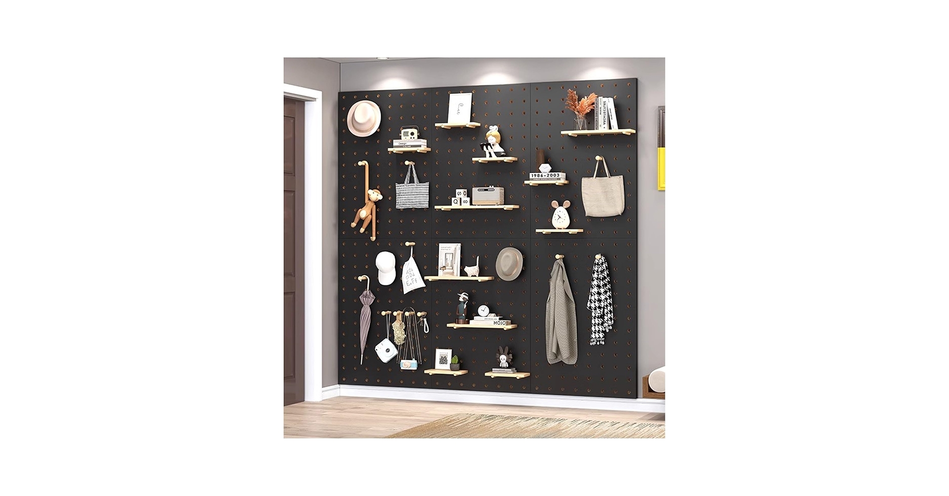 Wooden Workbench HJZALMI Wall Pegboard, Easy Installation Kitchen