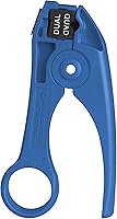 Vista 1 de Jonard Tools UST-185 Dual Quad Shield Mini-Coax Stripper para Belden, Commscope, Times Fiber y otros cables Mini COAX, azul