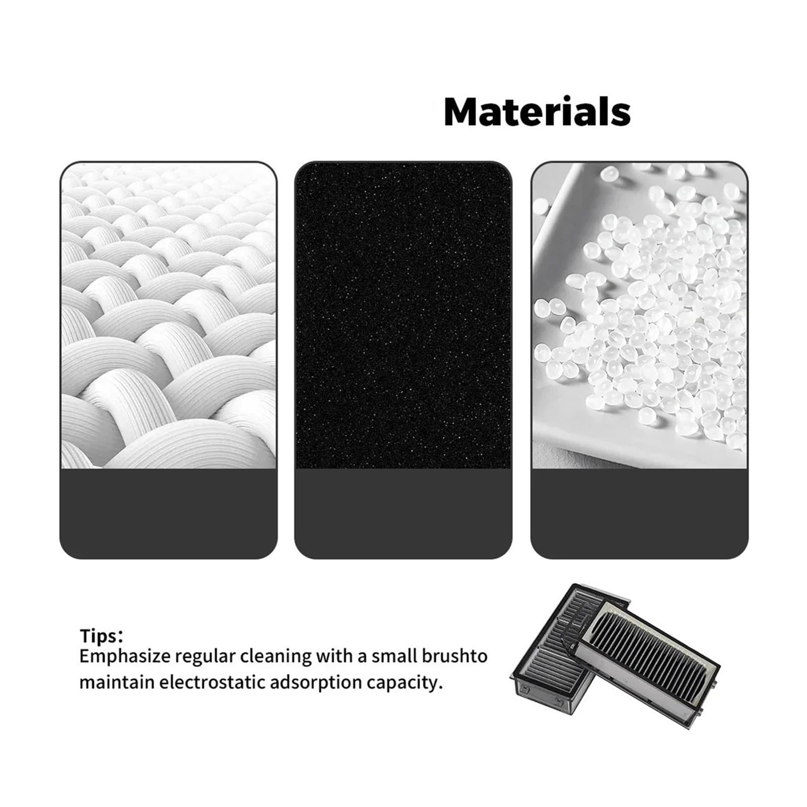 Filtros HEPA for aspiradora Robot, compatibles con Dreame,X50 Ultra/X50 Master/L50 Pro Ultra/X50 PRO/MOVA V50 Ultra/X40 edición mejorada(SET11)