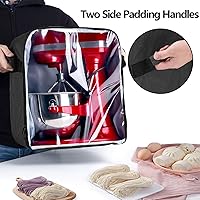 Vista 3 de Luxja Cubierta antipolvo compatible con mezcladores KitchenAid de 6 a 8 cuartos (con una almohadilla de relleno inferior), cubierta antipolvo