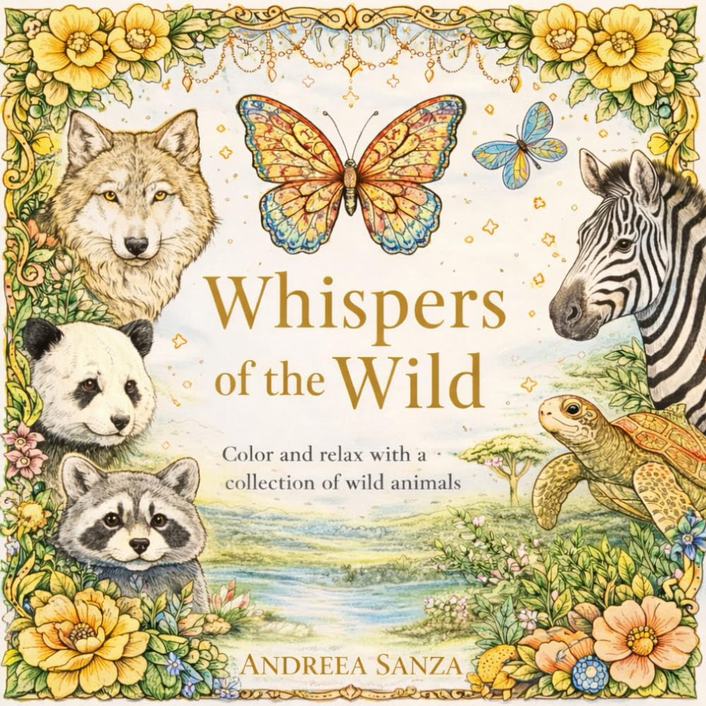 Whispers of the Wild (Quiet Whispers – A Coloring Book Series for Grownups)