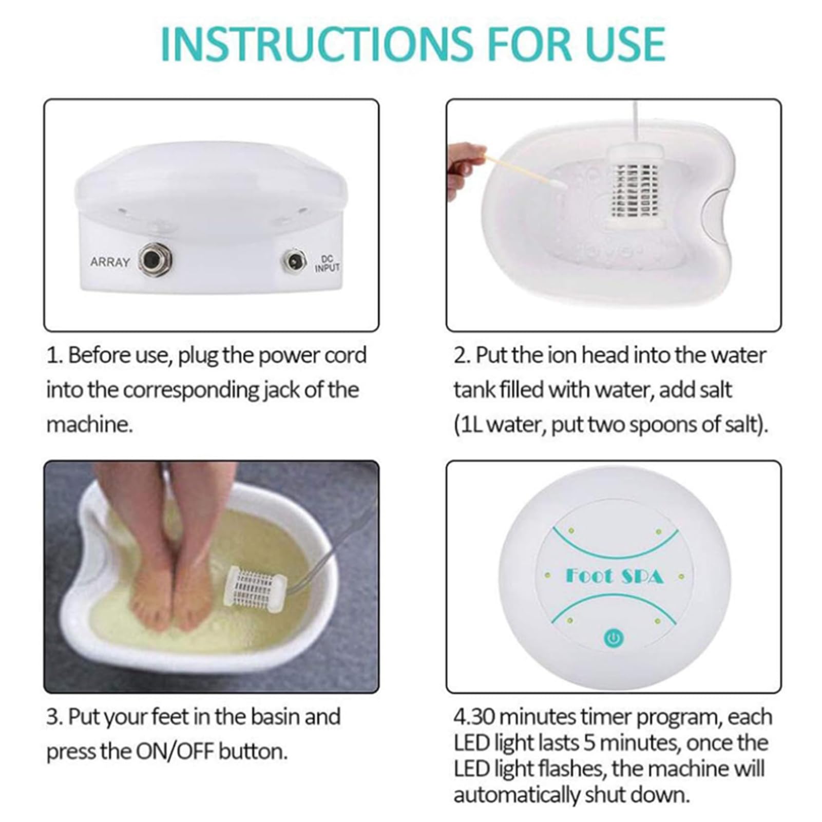 Máquina De Baño De Masaje De Pies De Desintoxicación De Iones Negativos Todo En Uno, Limpieza De Células, Máquina De SPA De Salud En El Hogar, Bañera De Hidromasaje Para Pies, Para Aliviar El Estrés